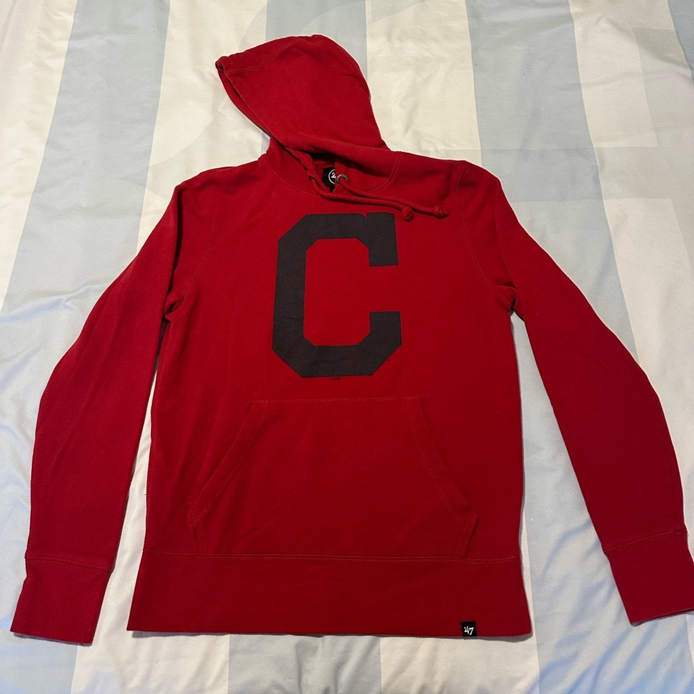Cleveland Guardians Indians Red Hooded Hoodie Men's Med